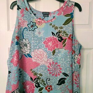 Van Heusen sleeveless floral tunic‎ XL